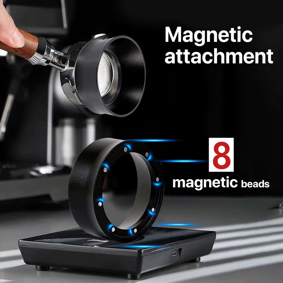 MHW-3BOMBER Magnetischer Espresso-Dosierring für Siebträger in Schwarz - Bild 3