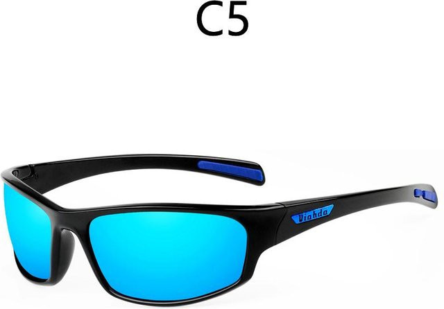 VIAHDA Radsport-Sonnenbrille, Unisex, Vollrand, rectangular, Kunststoff, schwarz - Bild 1