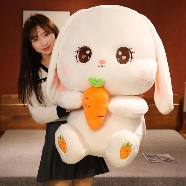 Kidsly Kawaii Hase Plüschtier, Stofftier, Weiß, 30cm - Bild 1
