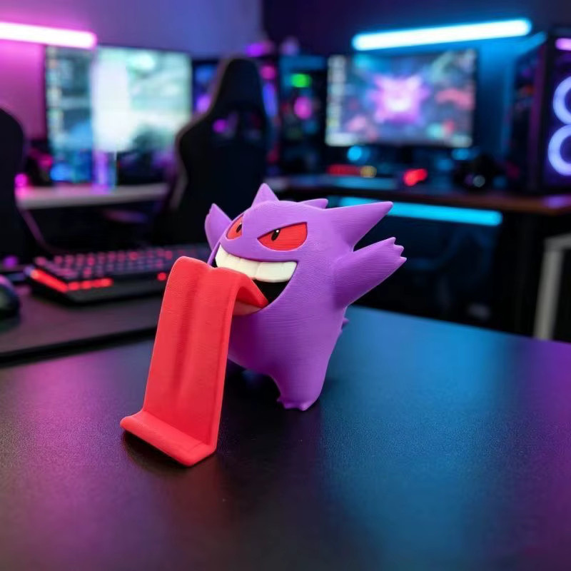 Aoger Pokémon Gengar Handyhalterung, Cartoon 3D Ständer, Lila - Bild 2