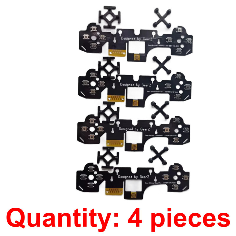 GEARZ PS5 Controller-Tastenset in Schwarz mit mechanischem Mikroschalter-Kit und anpassbarem taktilem D-Pad, kompatibel mit PlayStation BDM010/BDM020 - Bild 3