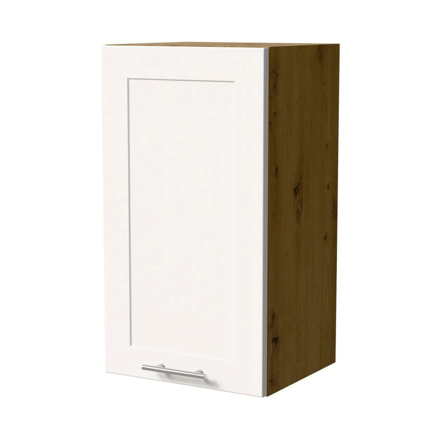 Feldmann-Wohnen Hängeschrank Oslo W2 Küchenschrank Eiche Artisan und Weiß Matt B: 40 cm, T: 32,5 cm, H: 72 cm - Bild 2