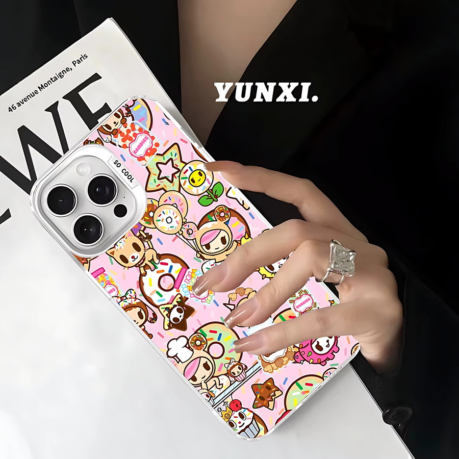 Potdemiel Japan Tokidoki Anime Handyhülle für iPhone 11 bis 17 Pro Max, Sturzsichere Matte Schutzhülle, Multicolour - Bild 6