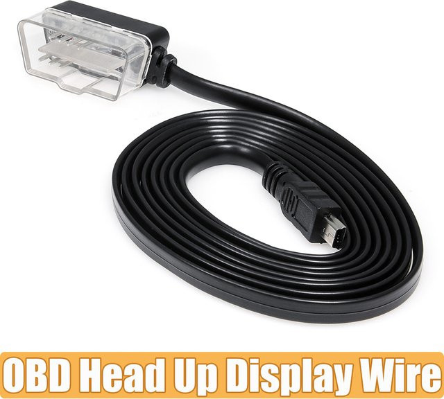 Universal OBD2 auf USB-C Verbindungskabel für Head Up Display, Schwarz, Länge: 170 cm - Bild 1