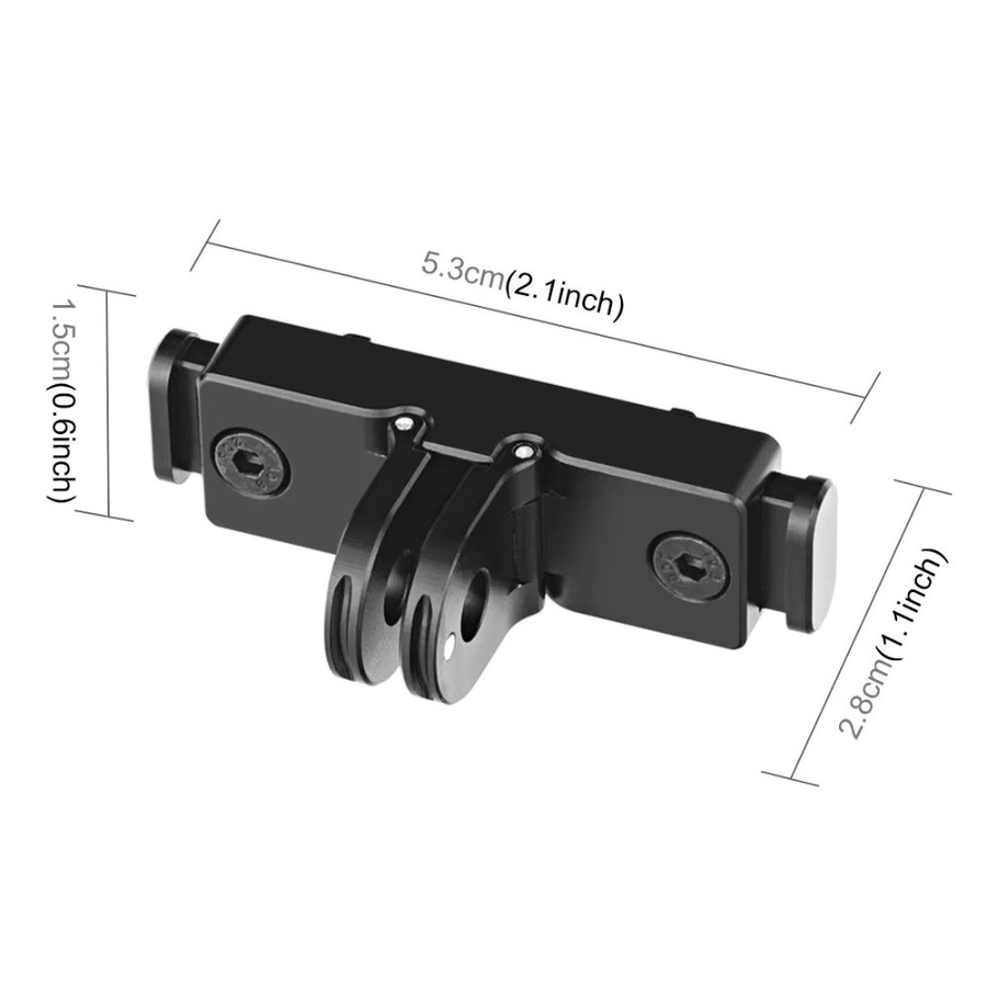 Insta360 Aluminium Quick Release Basis Adapter Halterung für Insta360 X5, Ace Pro und Ace Pro2 in Schwarz - Bild 2