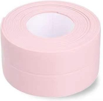 ZHPBD Selbstklebendes PVC-Dichtungsband für Badewanne und Waschbecken, wasserdicht und schimmelresistent, Farbe: Rosa, Breite: 3,8 cm, Länge: 3,2 m - Bild 1