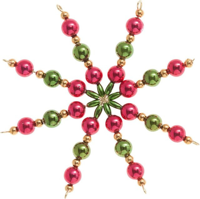 Perlenstern Bastelset Classic mit Sternen in Grün und Multi für Weihnachten - Bild 1