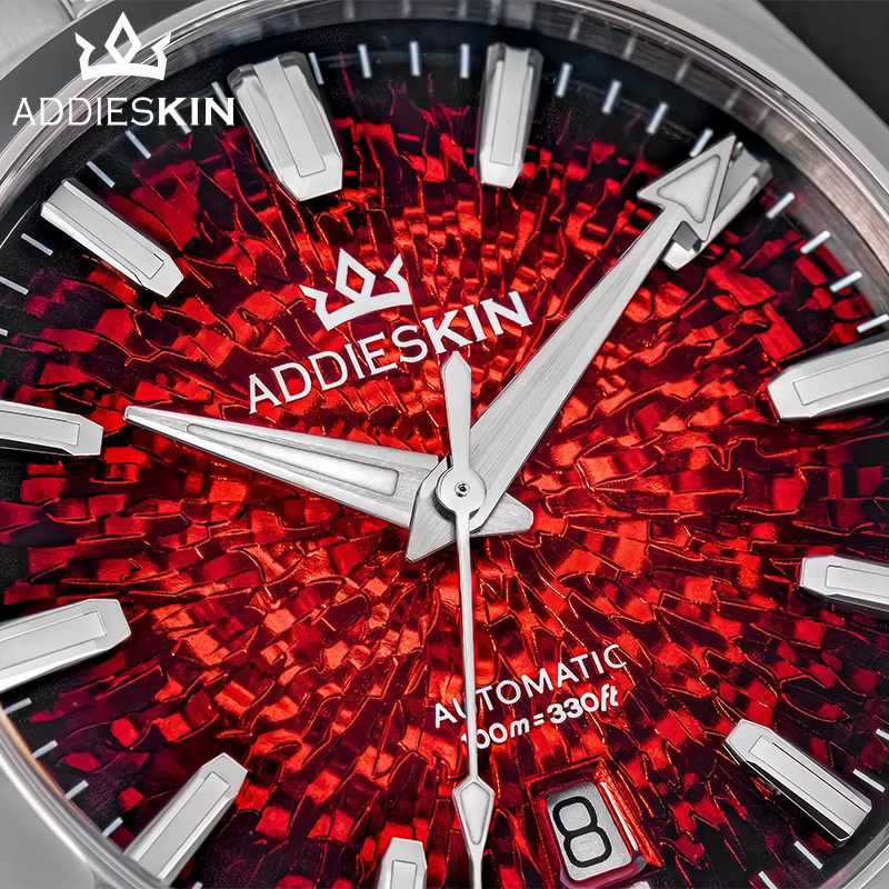 AddiesKin Armbanduhr Automatik, Edelstahl, Saphirglas, Blau, Herren - Bild 2