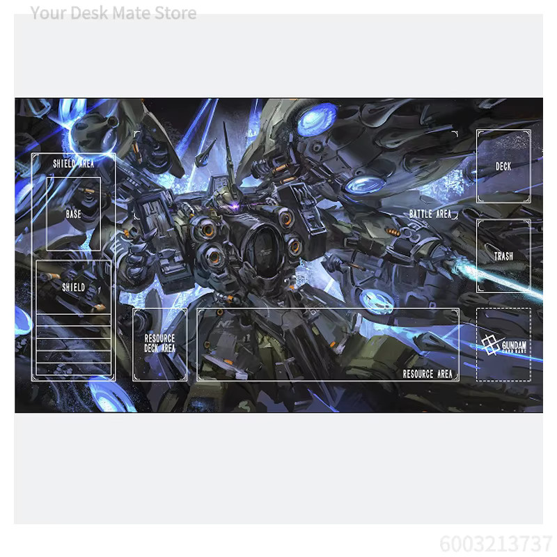 Bandai Gundam Spielmatte, Kshatriya-Design, The Witch From Mercury, Einzelspieler-TCG, rutschfeste Matte - Bild 3