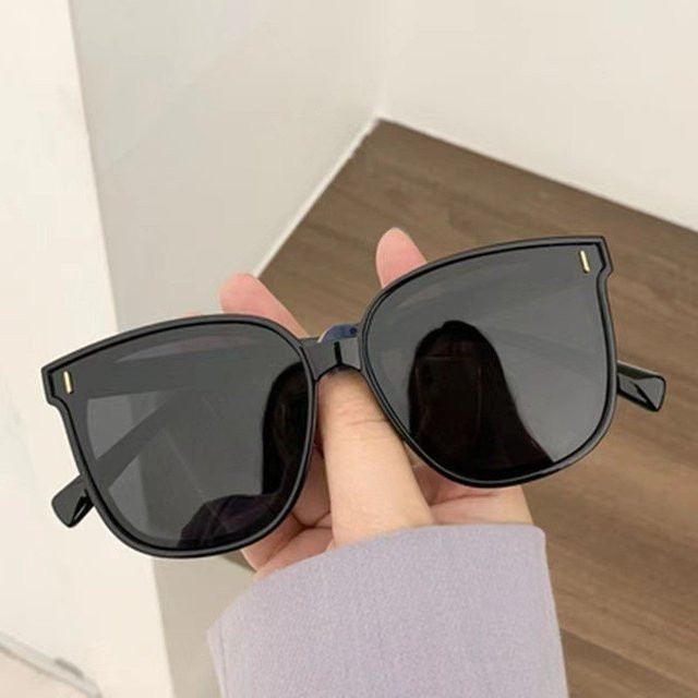 Sonnenbrille, quadratisch, Vollrand, Schwarz, Unisex, Kunststoff, UV400 - Bild 1