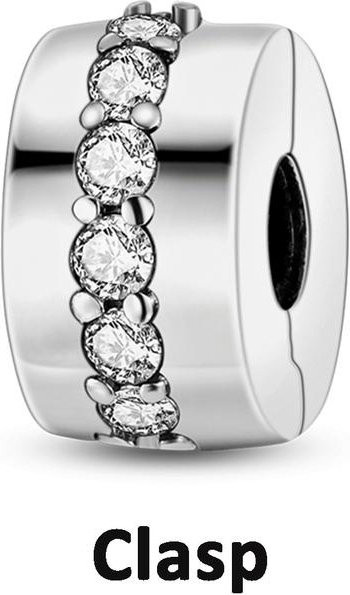 Lily there Spacer Stopper Clip Charms, 925 Silber, Damen - Bild 1