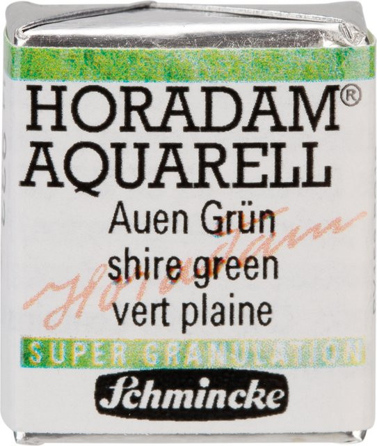 Schmincke HORADAM Aquarellfarbe 1/2 Näpfchen Auen Grün - Bild 1