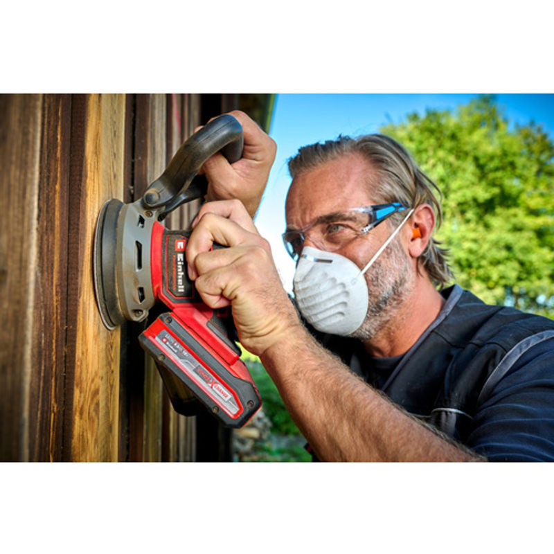 Einhell Professional Akku-Exzenterschleifer TP-RS 18/32 Li BL Solo Power X-Change, 18V, Rot/Schwarz, Ø 125 mm - Bild 4