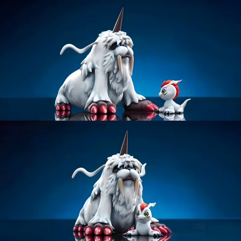 Bandai Digimon Abenteuer, Ikkakumon und Gomamon, Actionfiguren, PVC - Bild 2