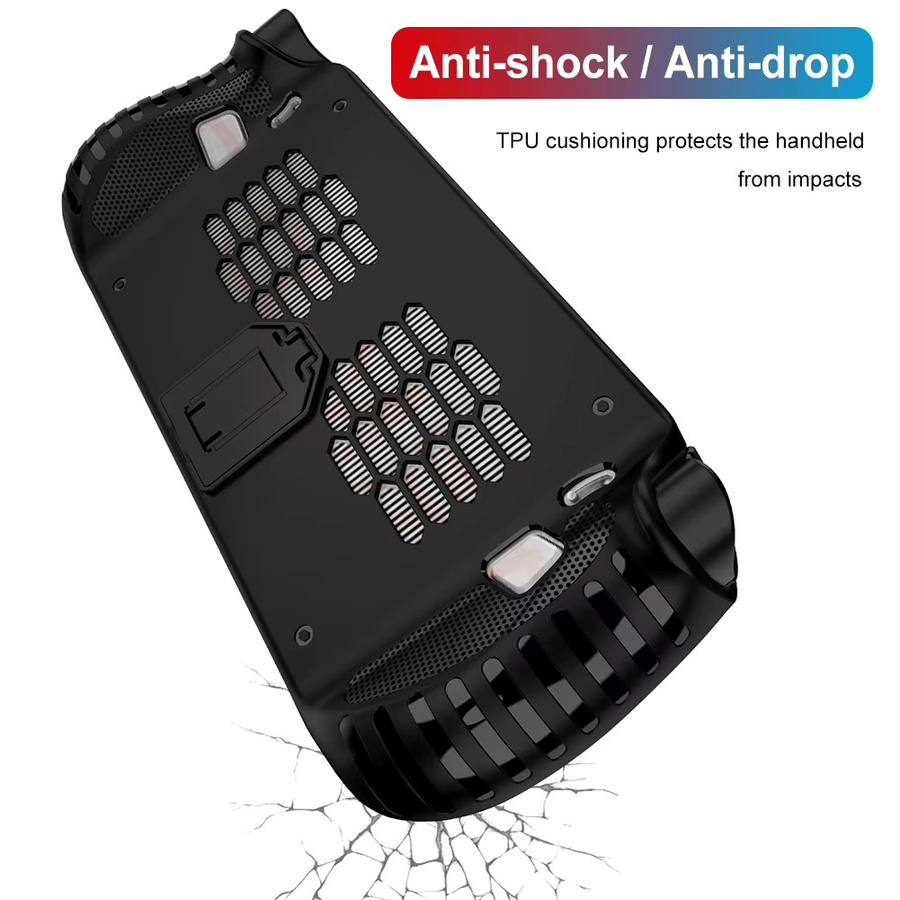 Schutzhülle mit Kickstand für Lenovo Legion Go S, kratzfeste TPU-Hartschale in Schwarz oder Weiß - Bild 2
