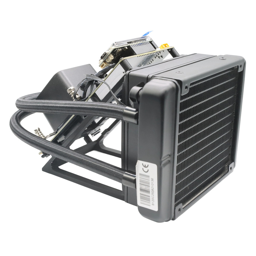 NerdQaxe++ Rev6.1 Hydro 6Th/s Open-Source-Bitcoin-Krypto-Solo-Miner in Schwarz mit 120W-Netzteil - Bild 3