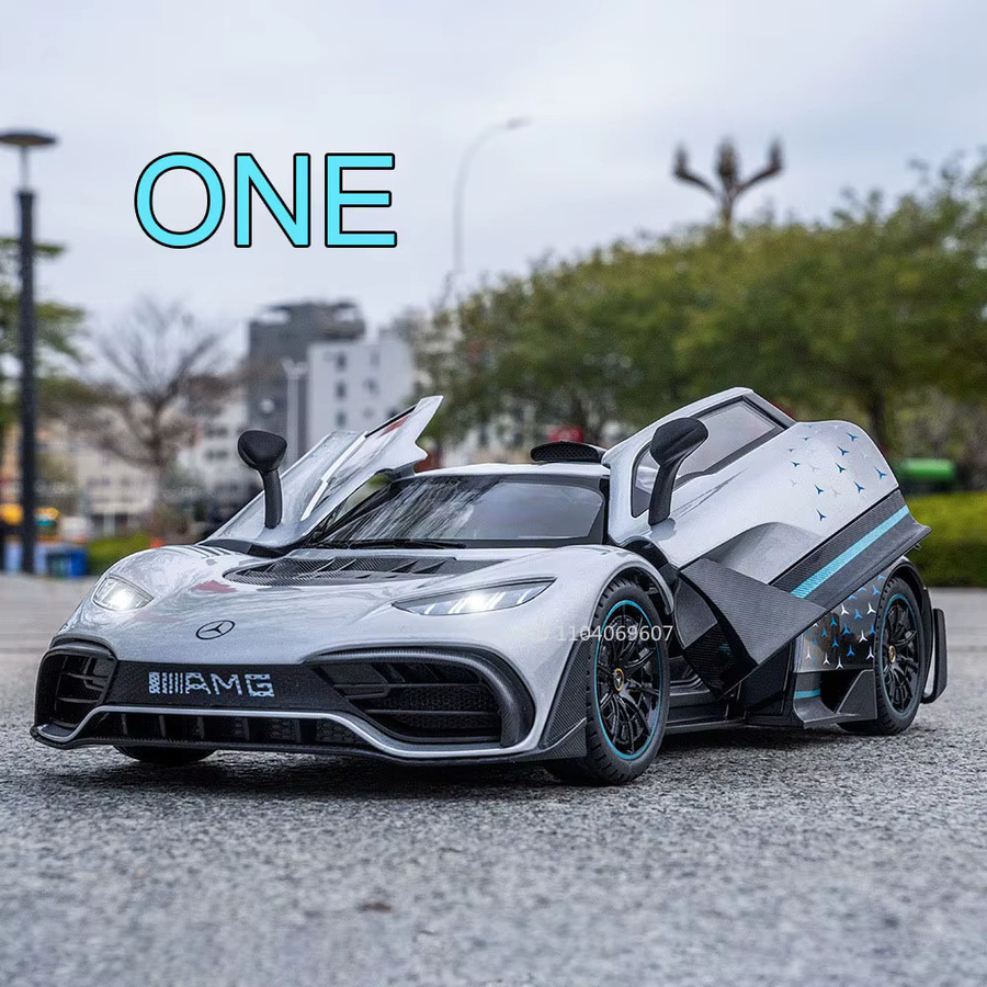 MAKEDA ONE GT-R Miniatur-Sportwagen, 1:18, Metall, Grün - Bild 3