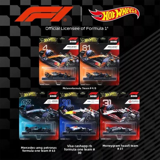 Hot Wheels Gold Label, Formel-1-Rennset, Fahrzeuge, Metall, Bunt / Mehrfarbig - Bild 1