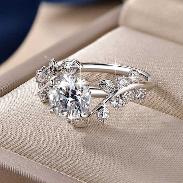 Anziw Verlobungsring, Moissanit-Diamant, 14K Gold Filled, Damen - Bild 1