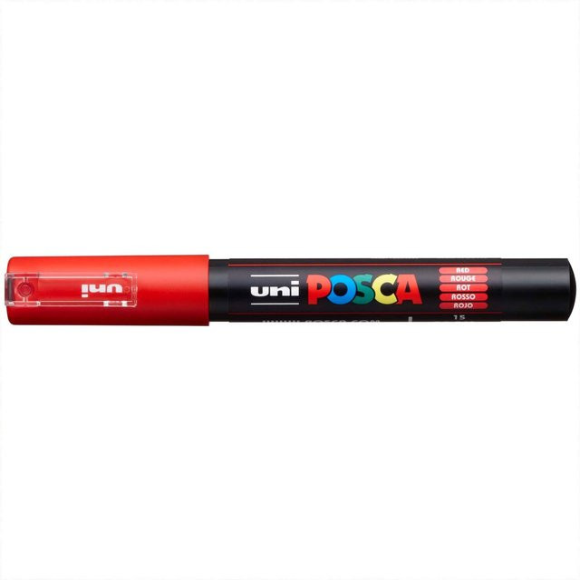 POSCA Marker PC-1MC Fine Brush in Rot - Bild 2