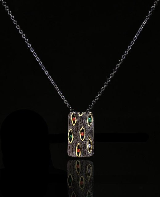 YIRAN Jewelry Halskette, Goldene, Damen, black - Bild 1
