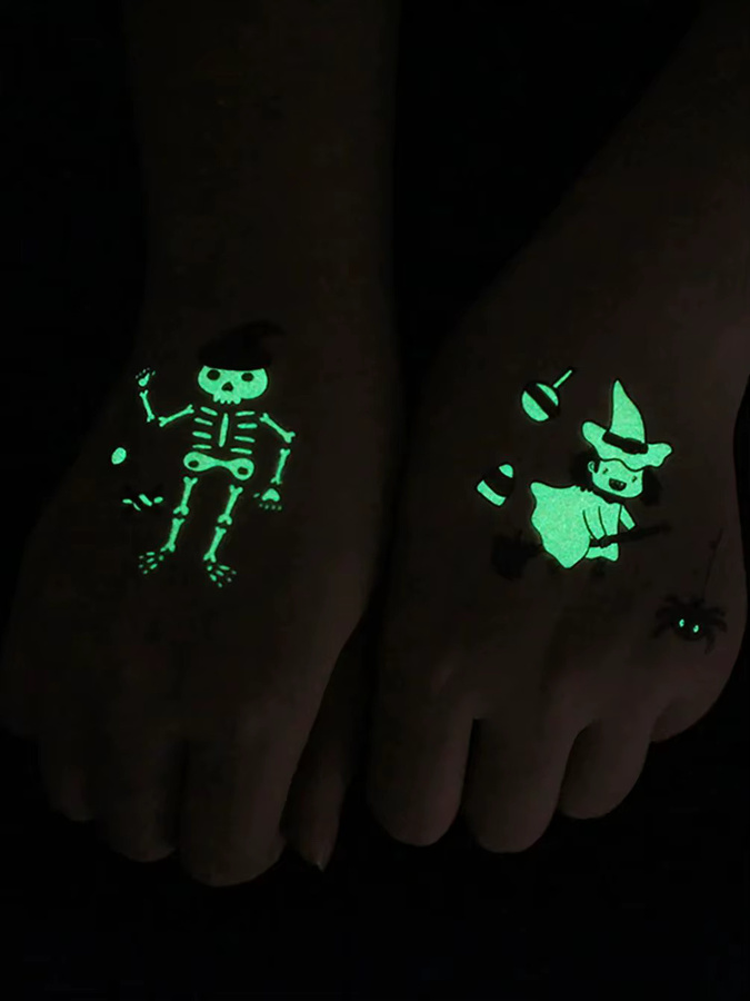 ROCOOART Temporäre Halloween-Tattoos, Unisex - Bild 4