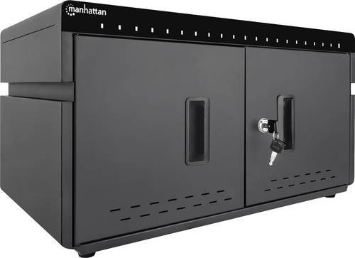Manhattan 20-Port Ladeschrank mit 20 USB-C PD-Ports, 360 W Gesamtleistung, schwarz - Bild 1