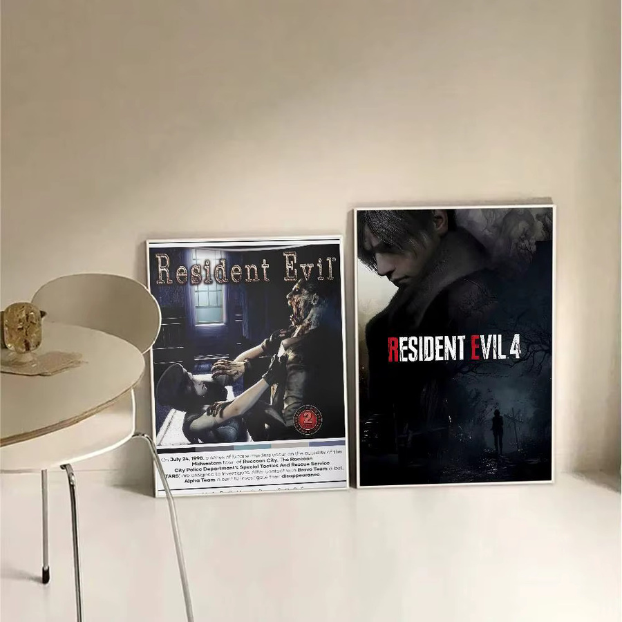 Kayou Residents Evil Videospiel Poster Wasserfester Selbstklebender Papieraufkleber in Mehrfarbig - Bild 3