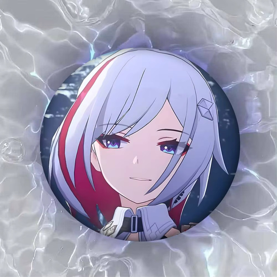 Bilibili Brosche, Honkai Star Rail Topas, Emaille, Runde Pins - Bild 5