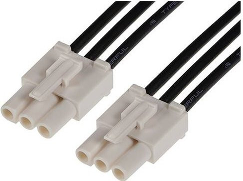 Molex Buchsengehäuse-Kabel 216290-1031 in Weiß - Bild 1
