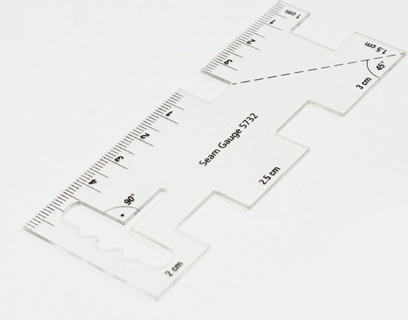 Acryl Patchwork Lineal zum Quilten und Nähen, transparentes Mini-Nähwerkzeug für Textilien