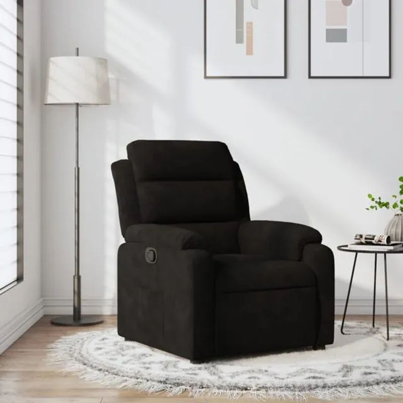 VIDAXL Relaxsessel Modern in Schwarz aus Samt - Bild 1