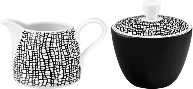 Seltmann Weiden Milch- und Zucker-Set Life Fashion aus Porzellan, Mehrfarbig, je 260 ml - Bild 1