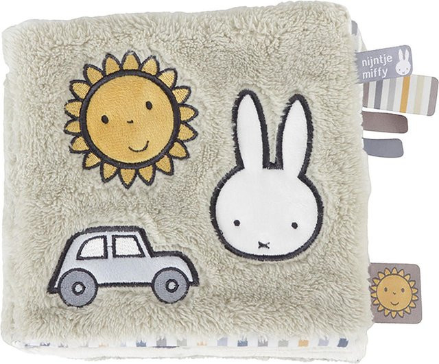 Dadway Miffy Stoff-Bilderbuch, blau, flauschig - Bild 1