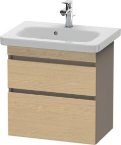 Duravit Waschtischunterschrank DuraStyle in Ei Natur Weiß, wandhängend, 2 Schubladen, B: 58 cm, T: 36,8 cm, H: 61 cm - Bild 1