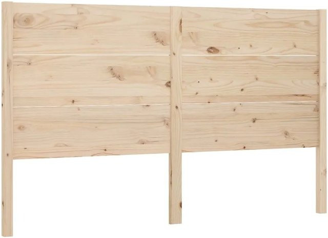 vidaXL Kopfteil aus Massivholz Kiefer in rustikalem Design, B: 206 cm, H: 100 cm, T: 4 cm - Bild 1