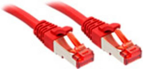 Lindy RJ45 Patchkabel CAT 6 S/FTP Ethernet LAN in Rot, Länge: 30,00 m - Bild 1