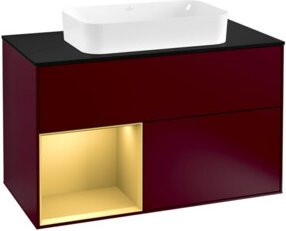 V&B Finion Waschtischunterschrank mit Wandbeleuchtung, Breite: 100 cm - Bild 1