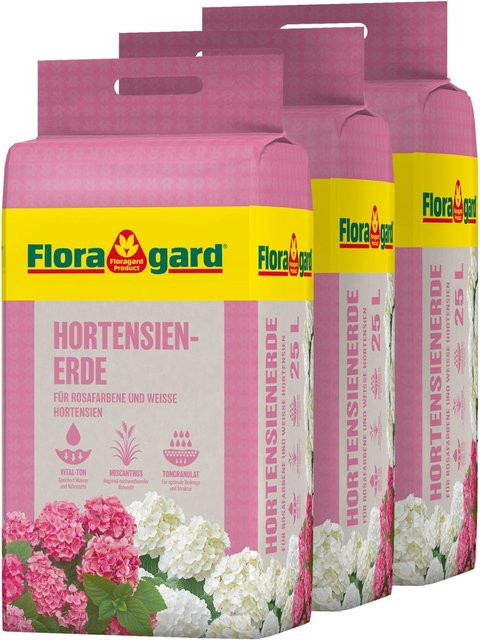 Floragard Hortensienerde Rosa-Weiß, 3 x 25 l - Bild 1