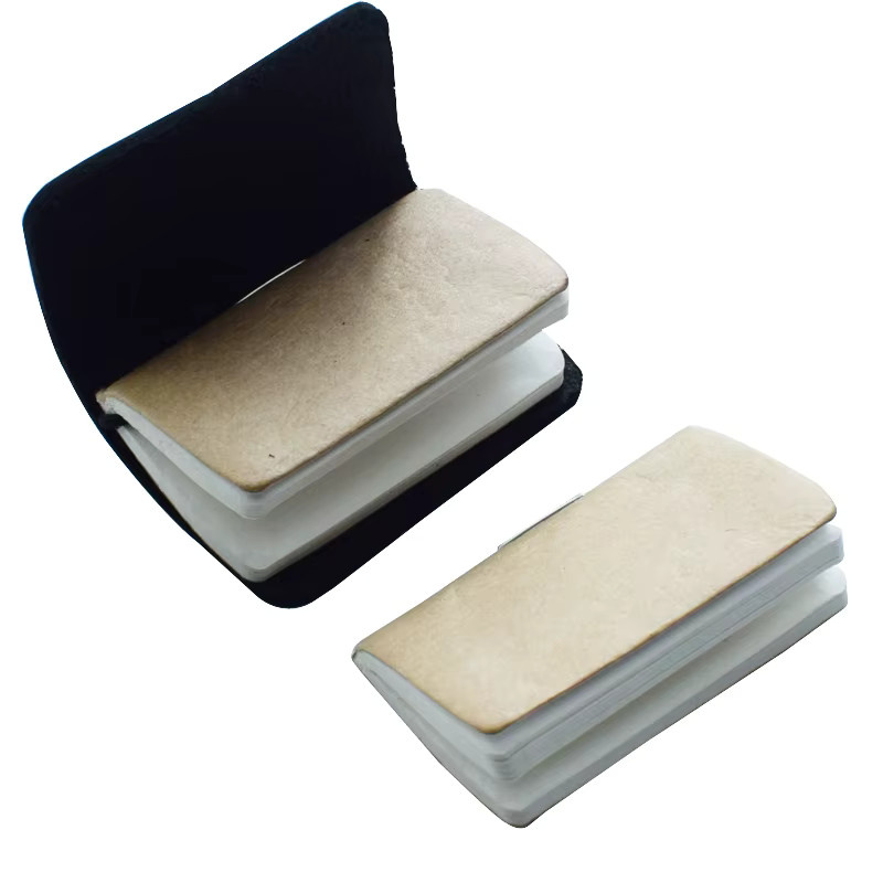 4er Set Mini Notebook Ersatzkerne in Beige, Blanko Notizblock für Taschenplaner und Skizzenbücher, B: 4,6 cm, T: 2,8 cm - Bild 4
