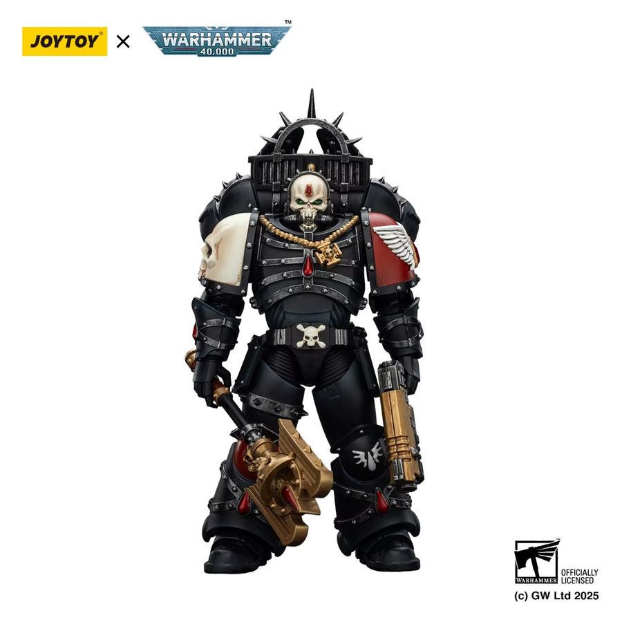 JOYTOY Warhammer 40k Blood Angels Lemartes Actionfigur, 1/18, mit Jump Pack, Blood Crozius und Absolver Bolt Pistole - Bild 2