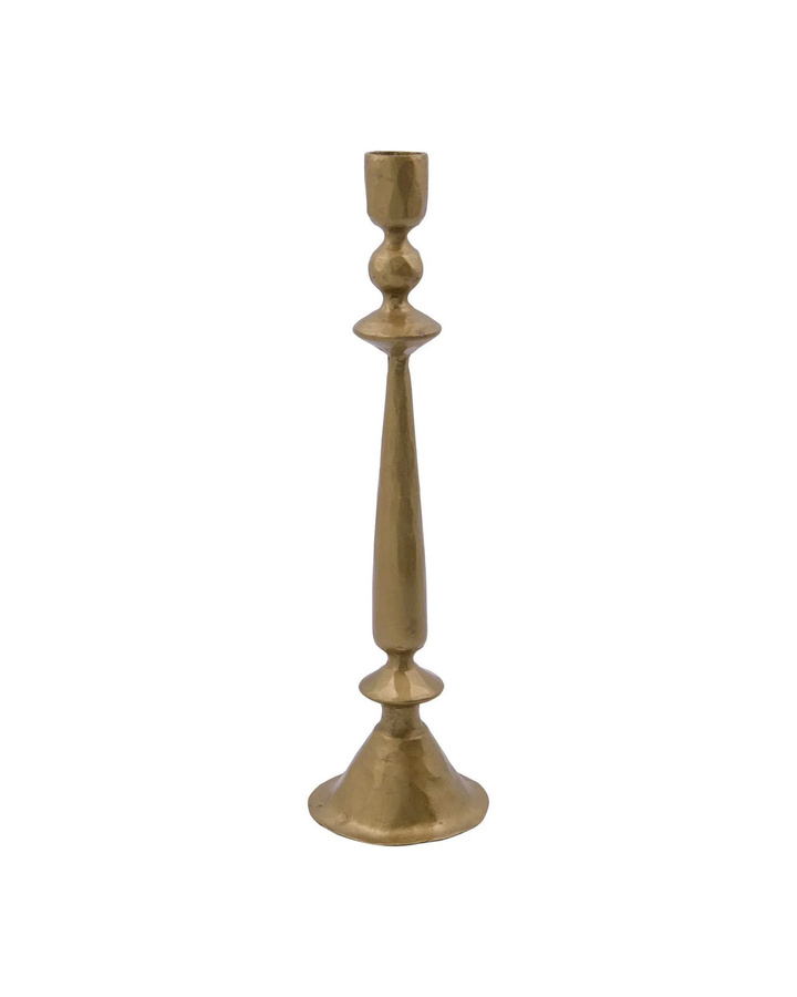 House Doctor Kerzenhalter Lumi in Antik Gold aus Eisen im Vintage-Design, Höhe: 30 cm - Bild 1