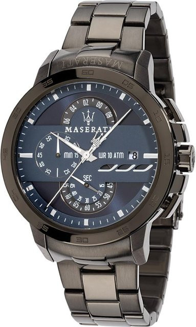 Maserati Chronograph, Quarz, Edelstahl, Blau, Herren - Bild 1