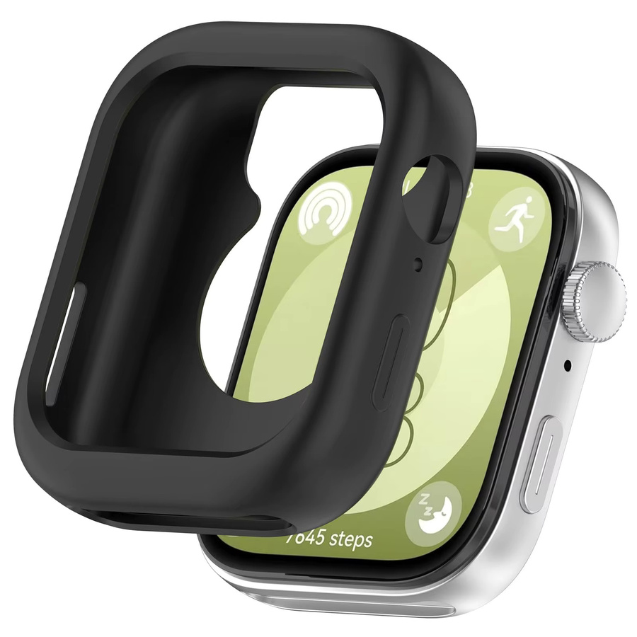 LCAPLE Hülle für Huawei Watch Fit 3, Silikon, Schwarz, Unisex - Bild 1