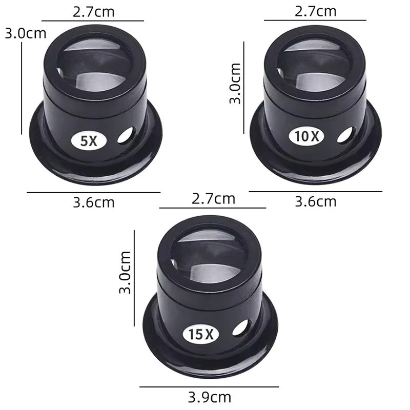 CAOWTAN Uhrmacher Schmuck Reparatur Werkzeuge Lupe Kit - Bild 2