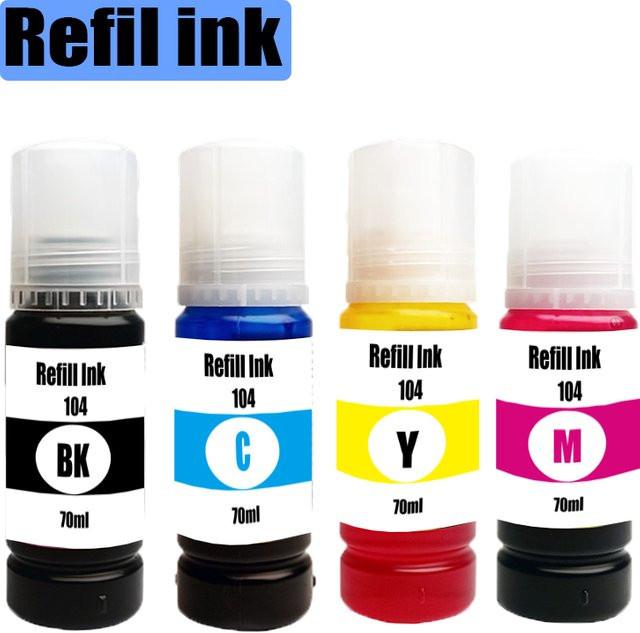 Epson 104 Nachfülltinte für EcoTank Desktop-Drucker, Mehrfarbig - Bild 1