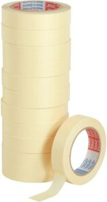 tesa tesakrepp 4329 Papierabdeckband Set in Beige, Breite: 25 mm, Länge: 50 m - Bild 1