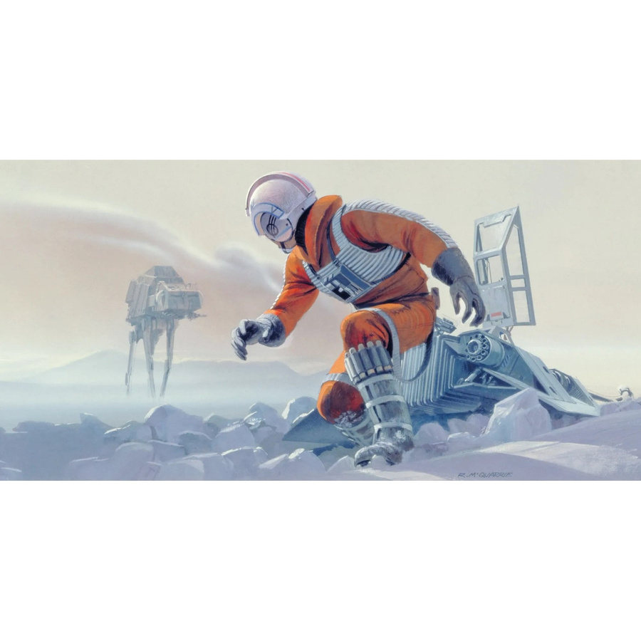 Komar Fototapete Vlies Star Wars Classic Hoth Battle Pilot Multicolor B: 500 cm, H: 250 cm - Bild 2