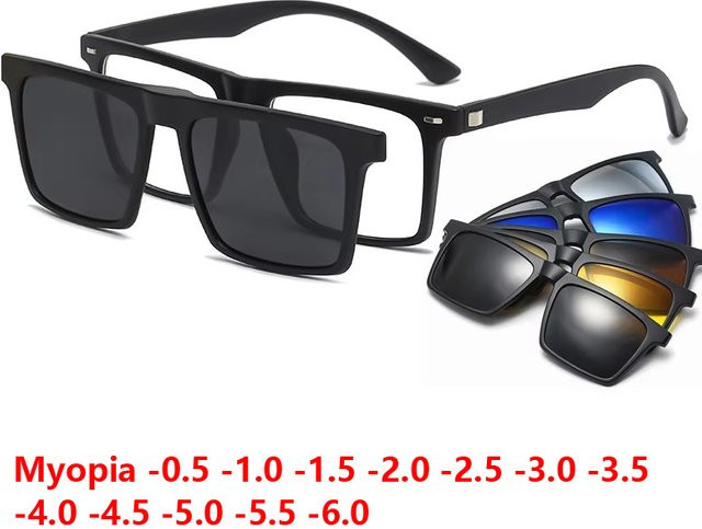 NINJONA Sonnenbrille, quadratisch, Vollrand, Kunststoff, schwarz, Unisex - Bild 1