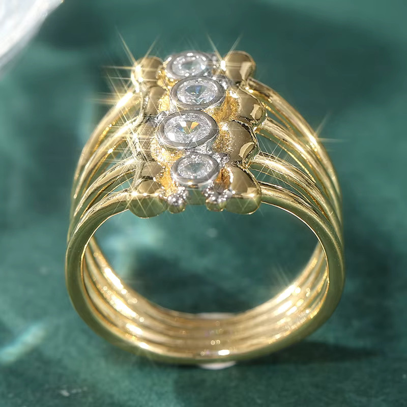 Ring Gold, Zirkonia, Damen - Bild 2